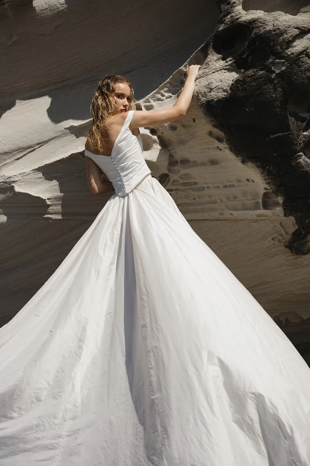 Moira Hughes Breeze Wedding Dress low silky corset back