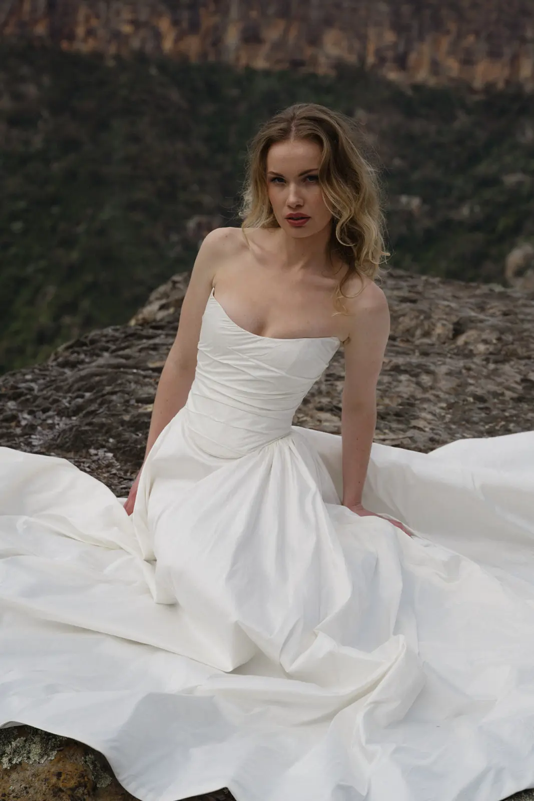 Moira Hughes Dita Raw silk wedding dress couture vintage8