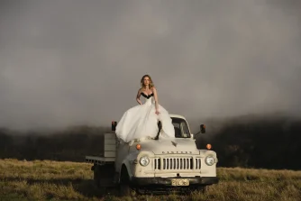 The Noa Bodice, made with raw silk from the New Collection by Moira Hughes.