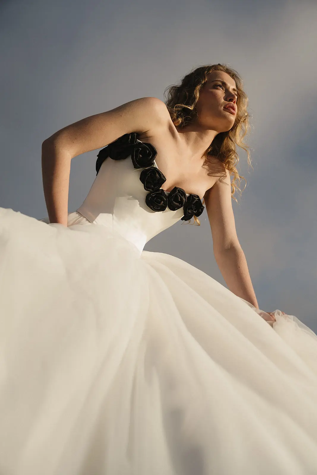 Noa Bodice vintage inspired transformable satin corset from the The Air Between Us Collection by Moira Hughes.