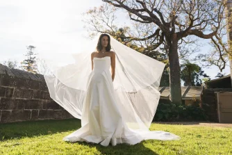 the melrose satin ballgown with long corset moira hughes couture sydney17 1